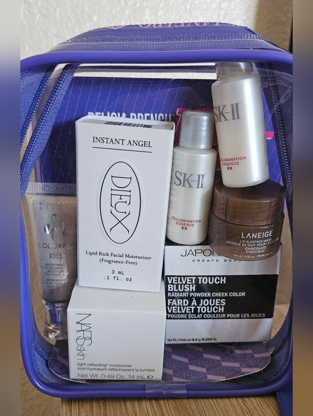 Randowm Bundle -Sol De Janeiro Bag, Danessa Myricks, Sk-II, Laneige, Nars, Dieux